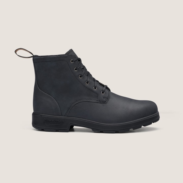 Blundstone أحذية رجالية أصلية برباط أسود ريفي