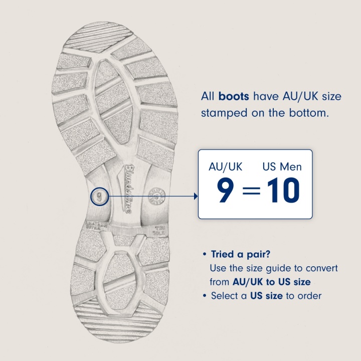 Blundstone الرجال الأحذية من جلد الغزال الأصلي الصلب رمادي / أزرق