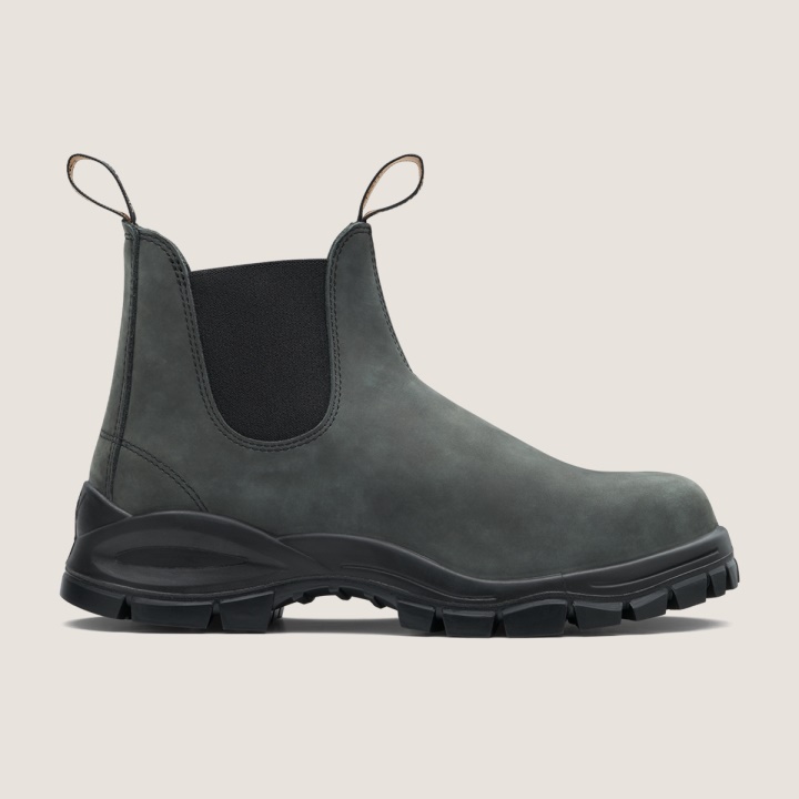 Blundstone الرجال العروة تشيلسي الأحذية ريفي أسود